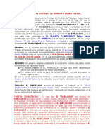 Prorroga de Contrato de Trabajo A Tiempo Parcial 3R