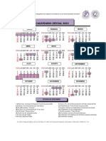 Calendario Oficial 2023