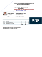 Constancia Matric Ula Estudiante PDF