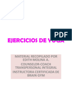 Ejercicios de Yoga