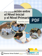  Articulación Entre El Nivel Inicial y El Primario