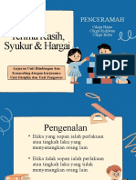 Terima Kasih, Syukur & Hargai