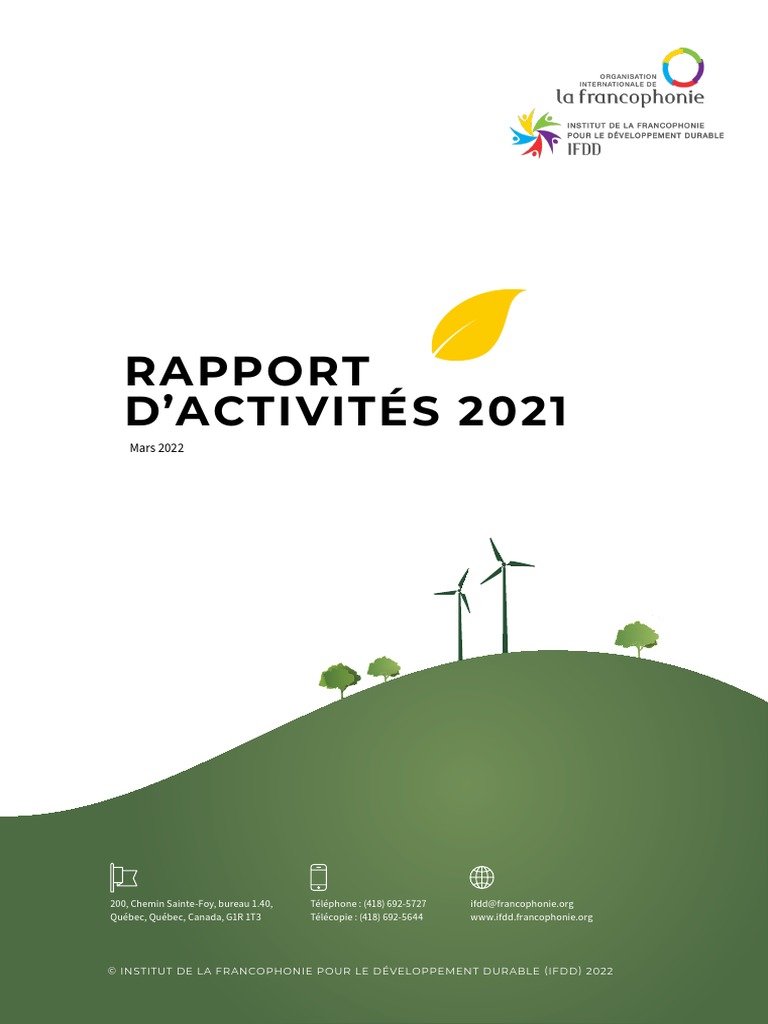 IFDD RapportActivites 2021 v03 | PDF