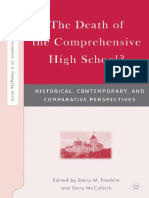 Barry M. Franklin, Gary McCulloch - The Death of The Comprehensive High School - Historical, Contemporary, and Comparative Perspectives (Secondary Education in A Changing World) (2007)