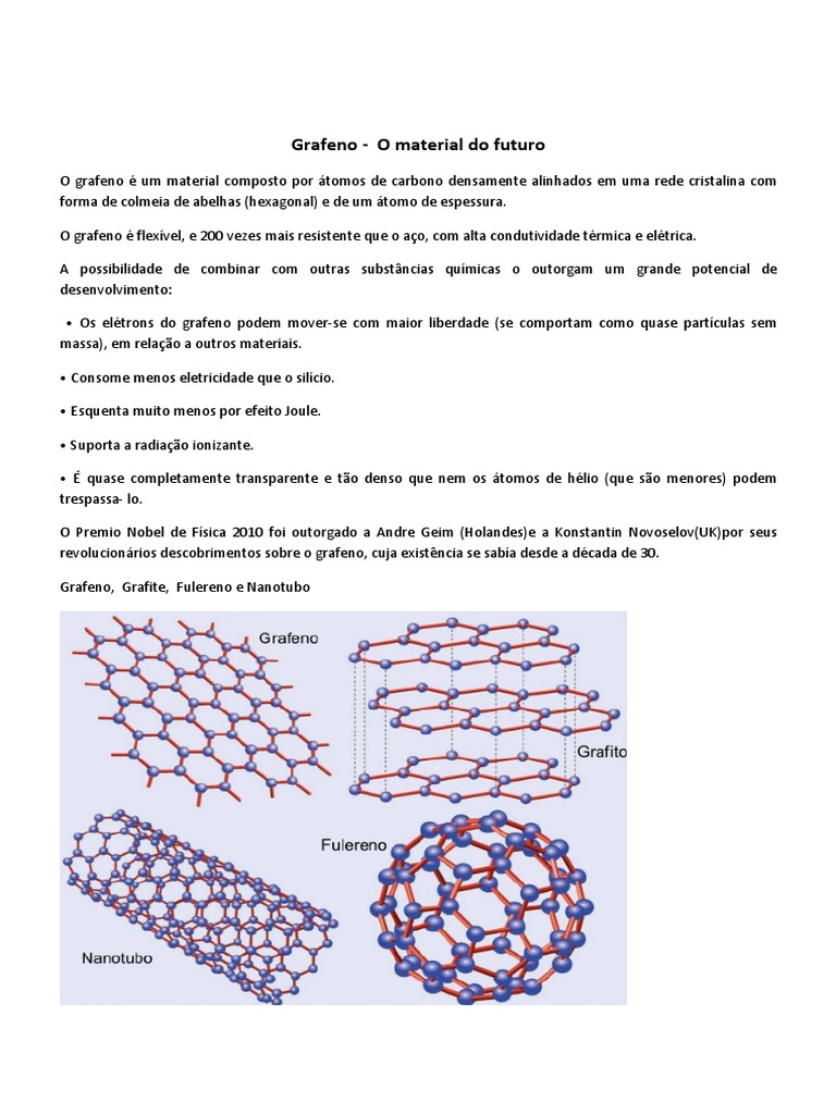 Grafeno - O Material Do Futuro | PDF