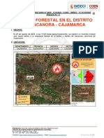 Reporte Complementario N.º 6950 - 21ago2023 - Incendio Forestal en El Distrito de Llacanora - Cajamarca