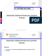 1 - Lecture - STA621S - Statically Indeterminate Pin-Jointed - Frames 26.07.2023