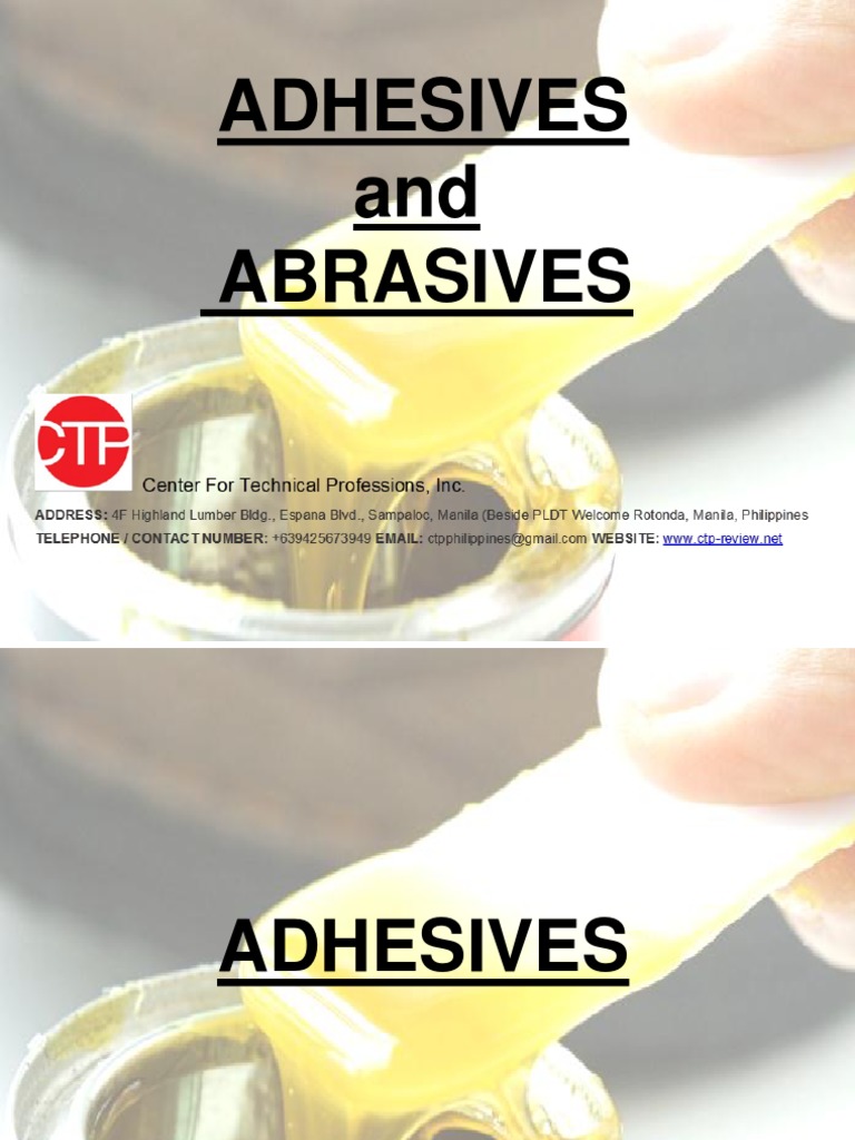 Adhesives & Abrasives PDF