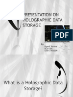 Presentation On Holographic Storage Devices