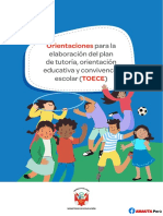 Orientaciones Para La Elaboración Del Plan de Tutoría, Orientación Educativa y Convivencia Escolar (TOECE 2023)-AMAUTA Perú