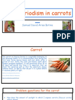 Photoperiodism in Carrots: Samuel David Arias Botina