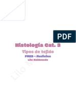 Histo - Cat. III - Resumen Tejidos