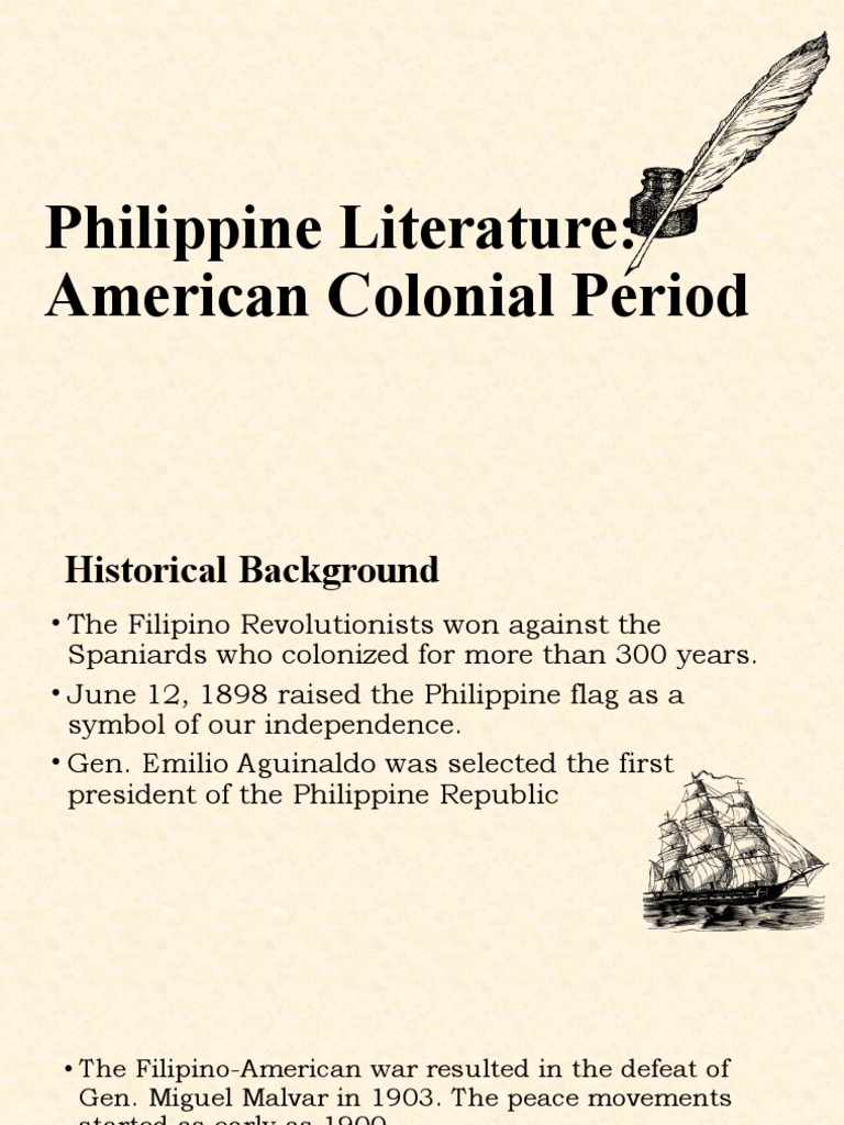 Philippine Literature During American Period | PDF | Philippines