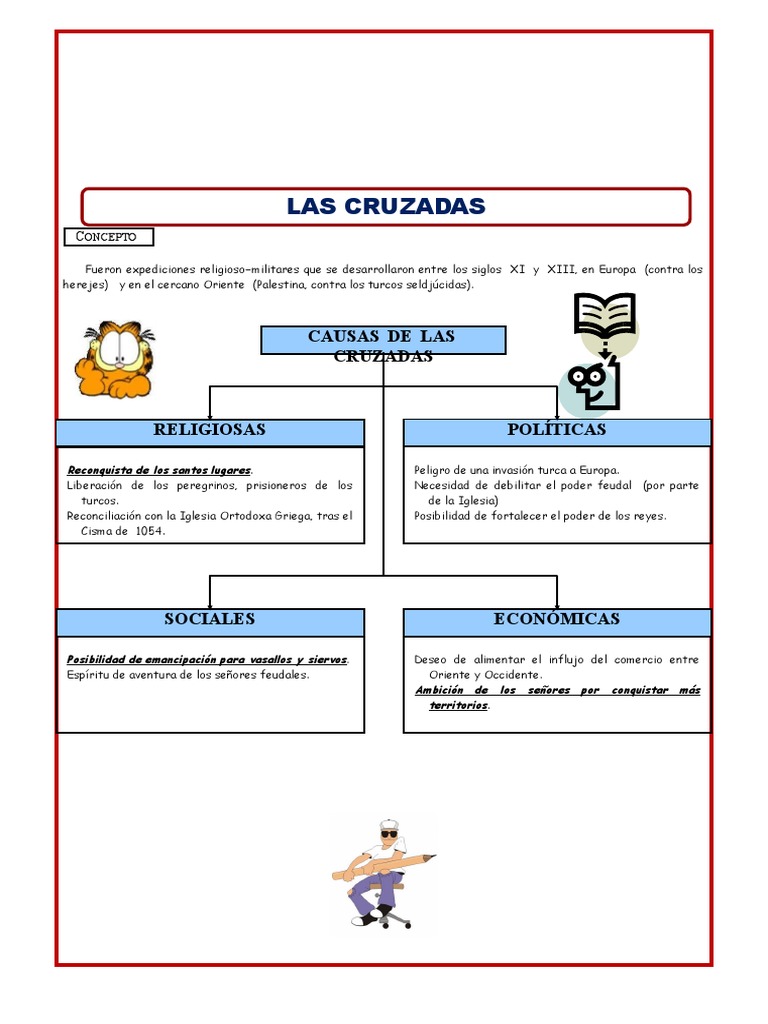 Causas y Consecuencias de Las Cruzadas Ficha de Refuerzo | PDF ...