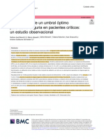 Identifcación de Un Umbral Óptimo para Defnir Oliguria en Pacientes Críticos: Un Estudio Observacional