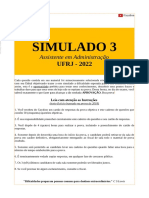 Simulado 3 Ufrj 2022 Assistente em Administracao Por Guydion