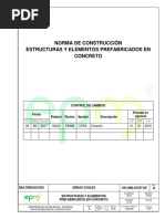 NC MN OC07 05 Estructuras y Elementos Prefabricados en Concreto