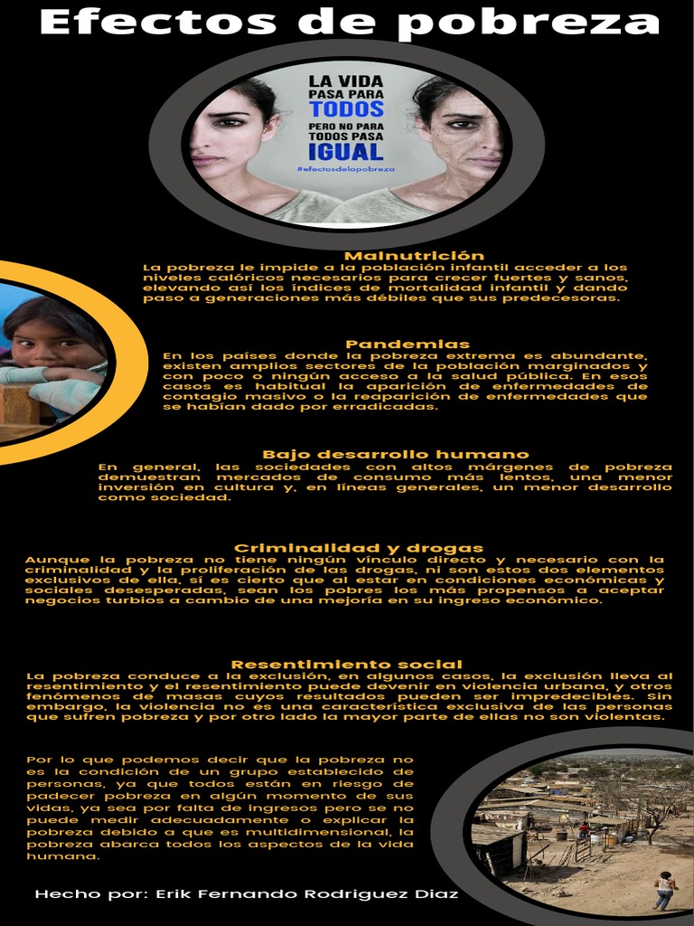 Efectos de la pobreza en la sociedad | PDF