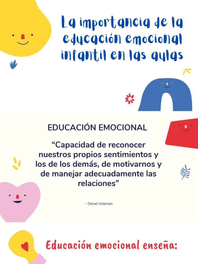 Educación emocional infantil en aulas | PDF | Las emociones ...