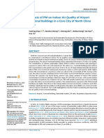 Impacts of PM On Indoor Air Quality of Airport Terminal Buildings in A Core City of North China Plain - 2023 - AAGR Aerosol and Air Quality Research