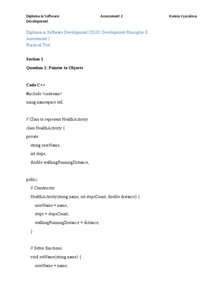 Assessment 2 Module 5 C++ | PDF | Complex Number | C++
