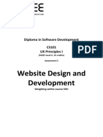 CS101UXDesignI - A2 - Website Design and Development