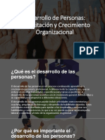 Desarrollo de Las Personas y Las Organizaciones