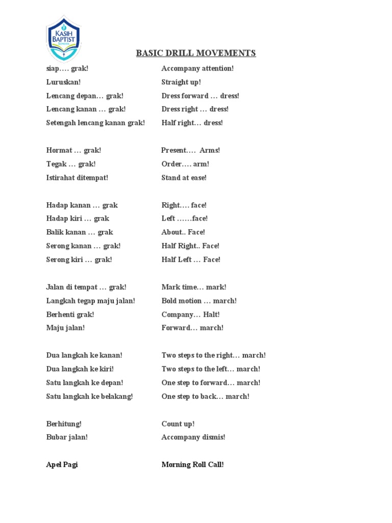 Basic Drill Movements PDF