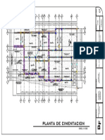 Plano de Cimentacion