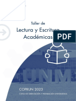 COPRUN Taller de Lectura y Escritura Acadmicas 2023