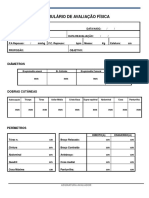 Formulário ISAK - Curso Currais Novos