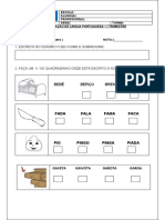 AVALIAÇÃO DE LP II TRIMESTRE M4. Especiais