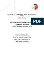 Kertas Kerja Karnival Bahasa Peringkat Sekolah