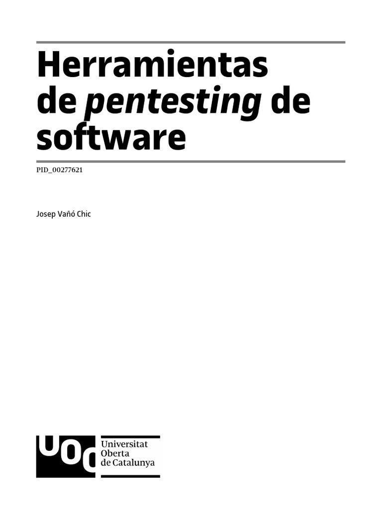 Herramientas de pentesting de software | PDF