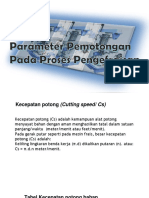 Modul Frais Parameter Pemotongan