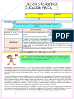 Eval Diagnostica 3ro y 4to Grado Educ Fisica