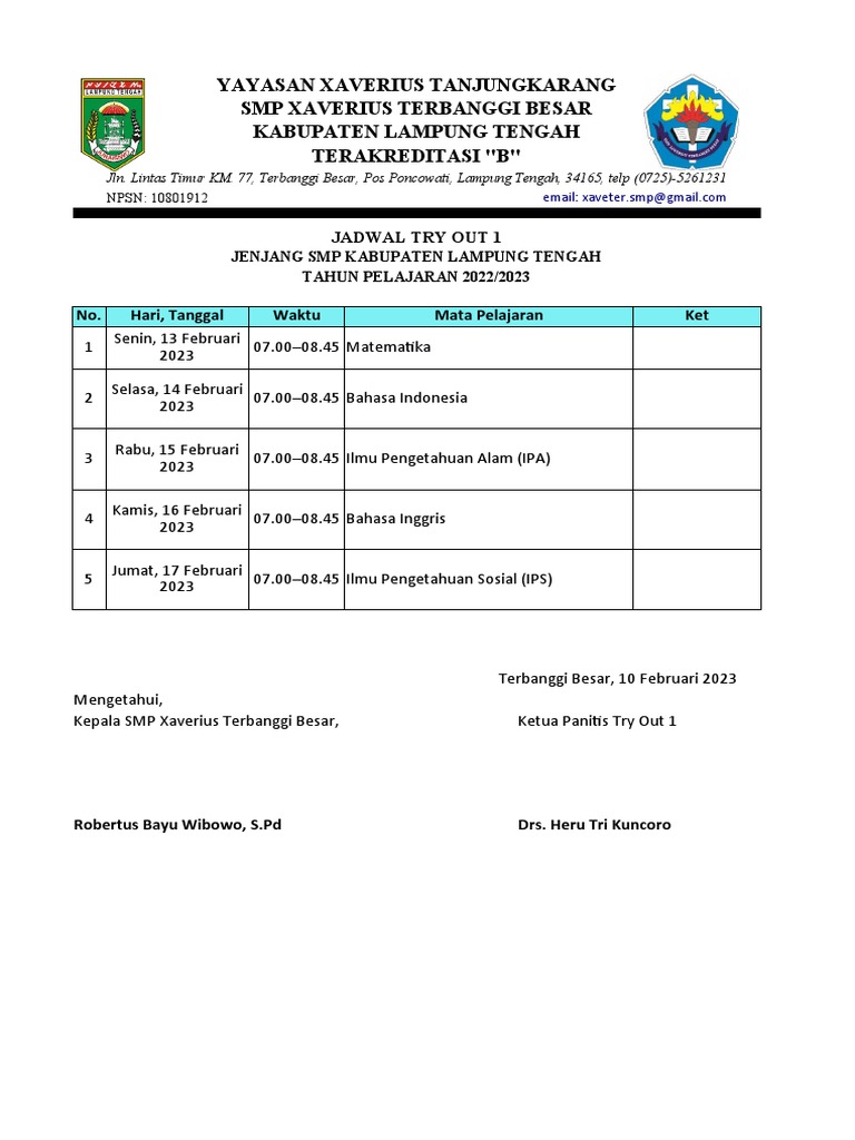 Try Out 1 | PDF