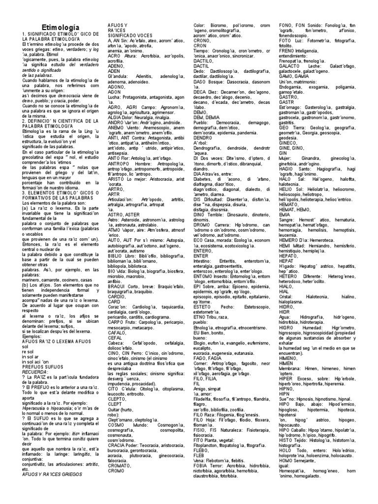 Etimología compen PDF