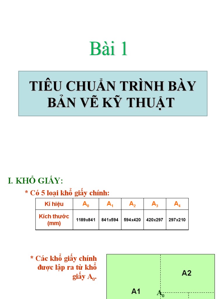 Bai 1 Tieu Chuan Trinh Bay Ban Ve Ki Thuat | PDF