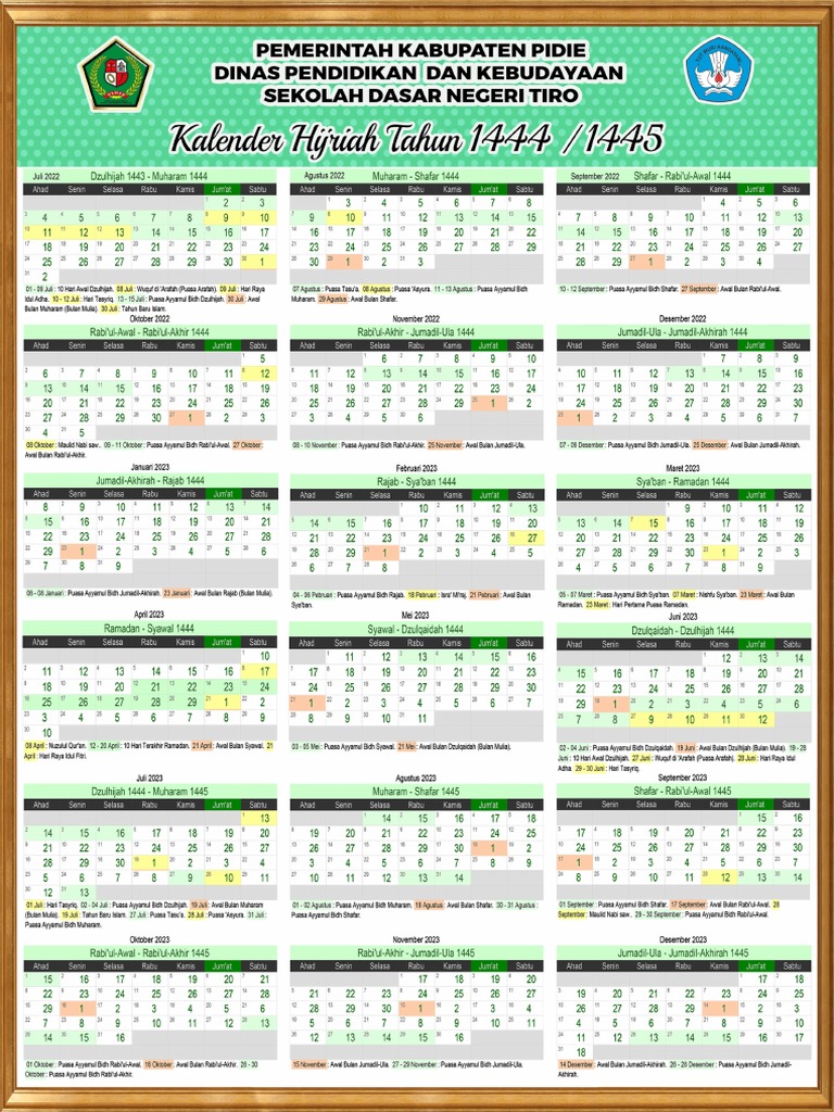 Kalender Hijriah A4 | PDF