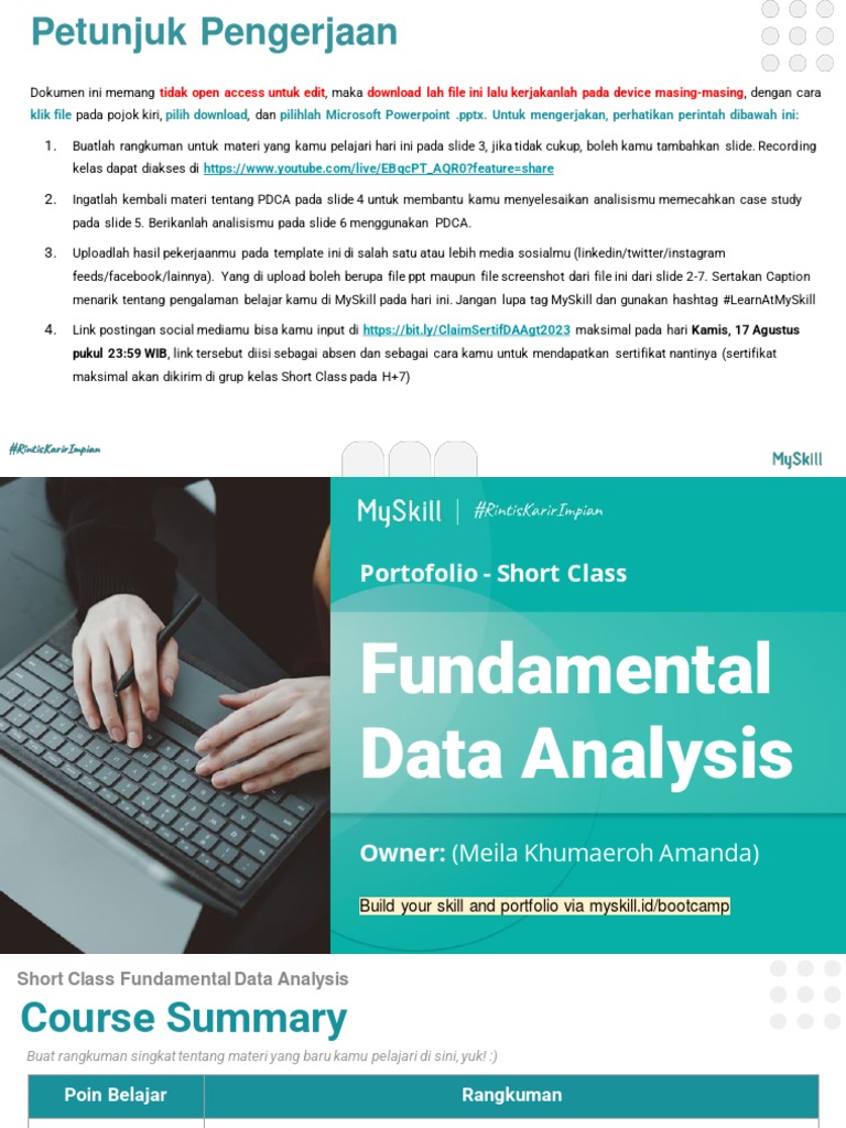 Panduan Pengerjaan Data Analysis | PDF | Karier & Perkembangan