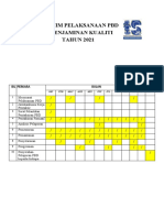 Takwim Pelaksanaan PBD & Penjaminan Kualiti 2021