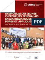 Rapport Symposium Des Jeunes Chercheurs Senegalais en Mathematiques Pures Et Appliquees 1 1