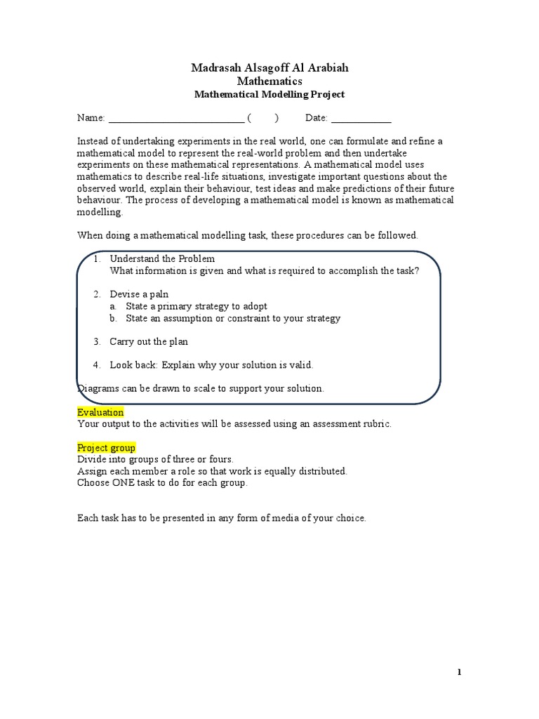 S3 Performance Task Pdf