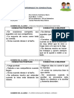 05 Al 09 de SETIEMBRE CUADRO DE OBSERVACIÓN AULA BLUE