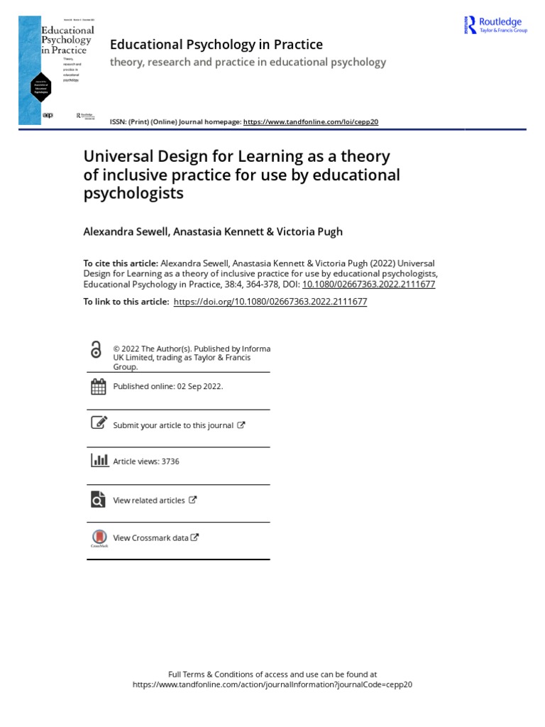 UDL as an Inclusive Practice Framework | PDF | Learning | Information