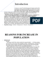 Population Change (Births + Immigration) - (Deaths + Emigration)