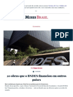 20 Obras Que o BNDES Financiou em Outros Países - Mises Brasil