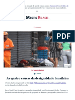 As Quatro Causas Da Desigualdade Brasileira - Mises Brasil