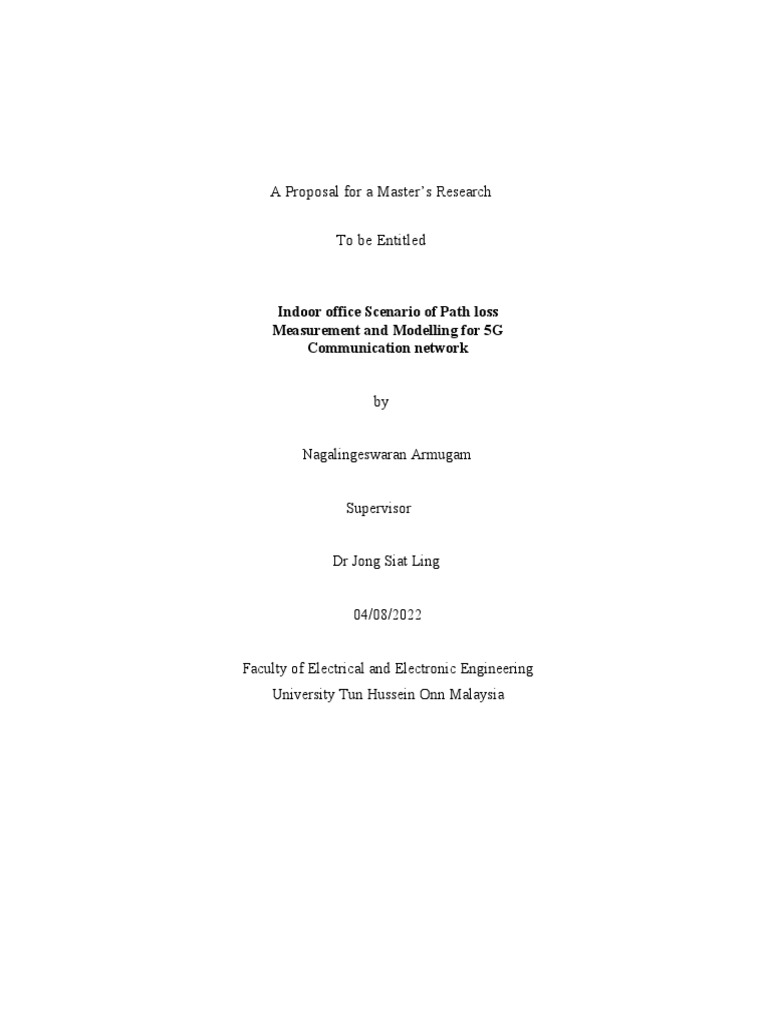 5G Indoor Office Path Loss Study | PDF